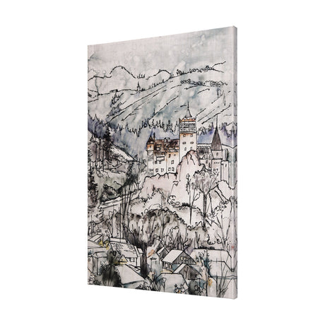 Travel Memories VII by Mercana Studio a Hand Embellished Textured Canvas by Mercana at Eve Furniture