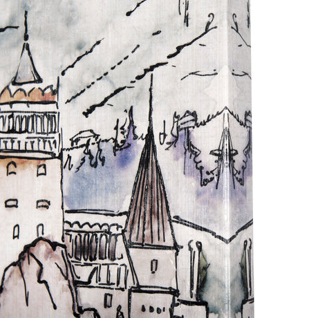 Travel memories VII by Mercana Studio a Hand Embellished Textured Canvas by Mercana at Eve Furniture