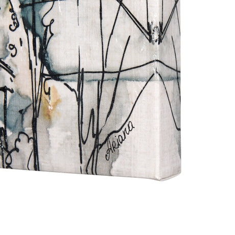 Travel memories VII by Mercana Studio a Hand Embellished Textured Canvas by Mercana at Eve Furniture