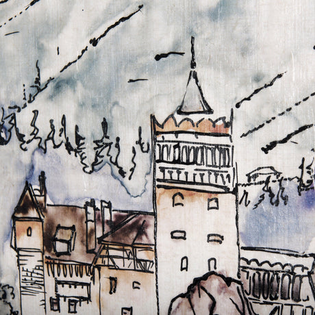 Travel Memories VII by Mercana Studio a Hand Embellished Textured Canvas by Mercana at Eve Furniture