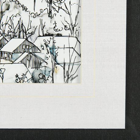 Travel memories VII by Natalia a Framed Art Print Matted under Glass by Mercana at Eve Furniture