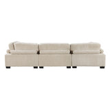Traverse Beige 2-Piece Chaise Lounge by Homelegance at Eve Furniture