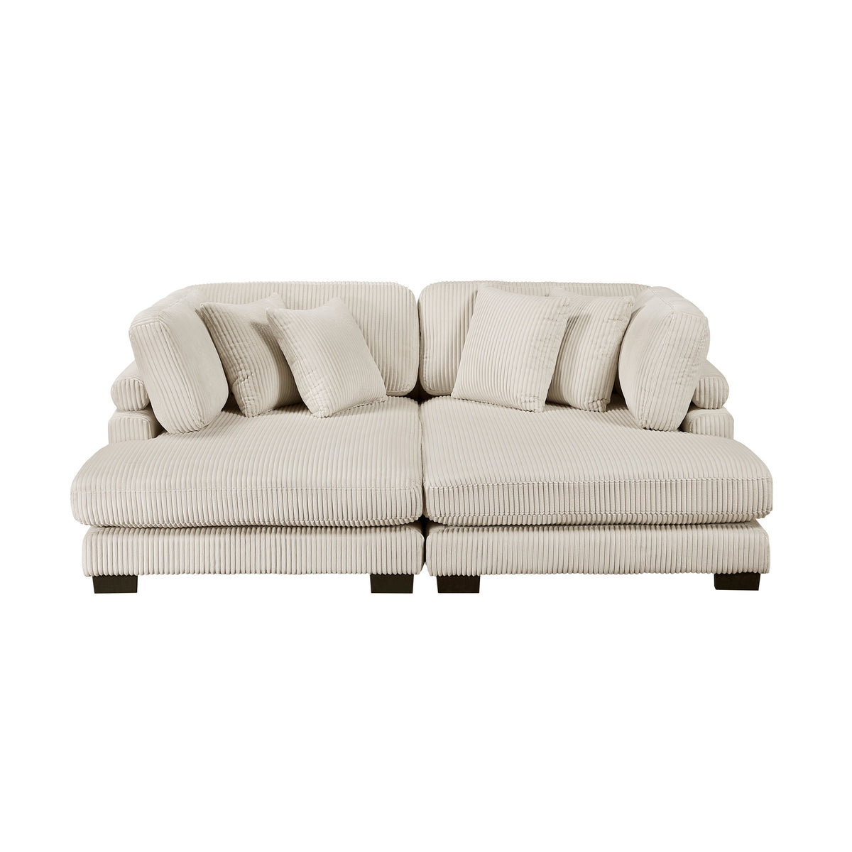 Traverse Beige 2-Piece Chaise Lounge by Homelegance at Eve Furniture