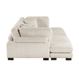 Traverse Beige 2-Piece Chaise Lounge by Homelegance at Eve Furniture