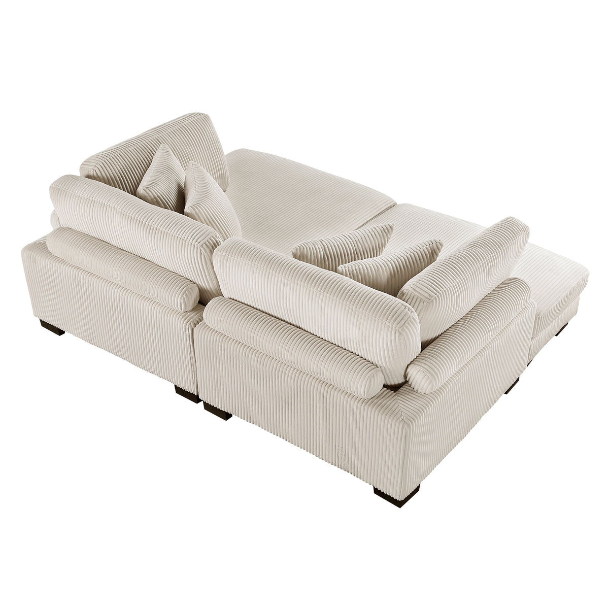 Traverse Beige 2-Piece Chaise Lounge by Homelegance at Eve Furniture