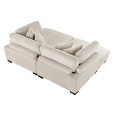 Traverse Beige 2-Piece Chaise Lounge by Homelegance at Eve Furniture
