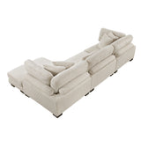 Traverse Beige 3-Piece Modular Sectional with Reversible Chaise by Homelegance at Eve Furniture
