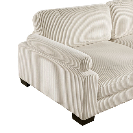 Traverse Beige 3-Piece Modular Sectional with Reversible Chaise by Homelegance at Eve Furniture