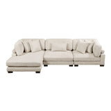 Traverse Beige 3-Piece Modular Sectional with Reversible Chaise by Homelegance at Eve Furniture