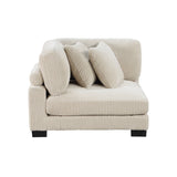 Traverse Beige 4-Piece Corduroy Modular Sectional by Homelegance at Eve Furniture