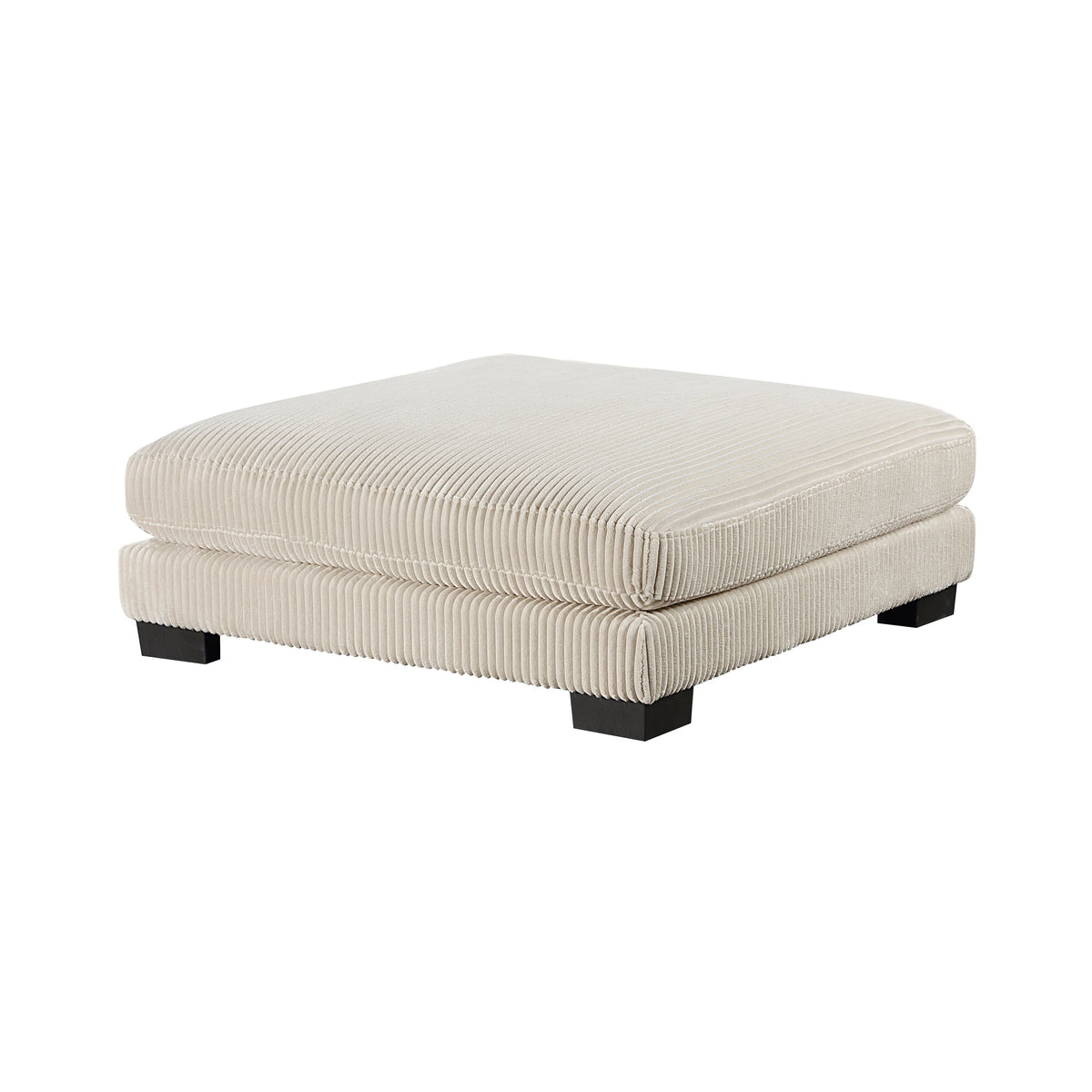 Traverse Beige 4-Piece Corduroy Modular Sectional with Ottoman by Homelegance at Eve Furniture