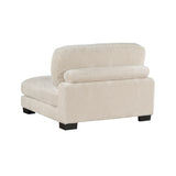 Traverse Beige 4-Piece Corduroy Modular Sectional with Ottoman by Homelegance at Eve Furniture