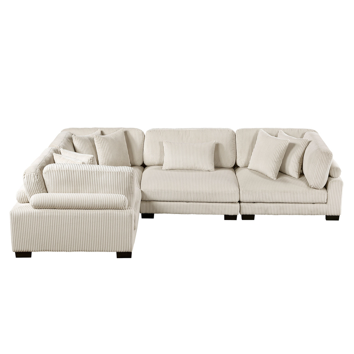 Traverse Beige 4-Piece Modular Sectional by Homelegance at Eve Furniture