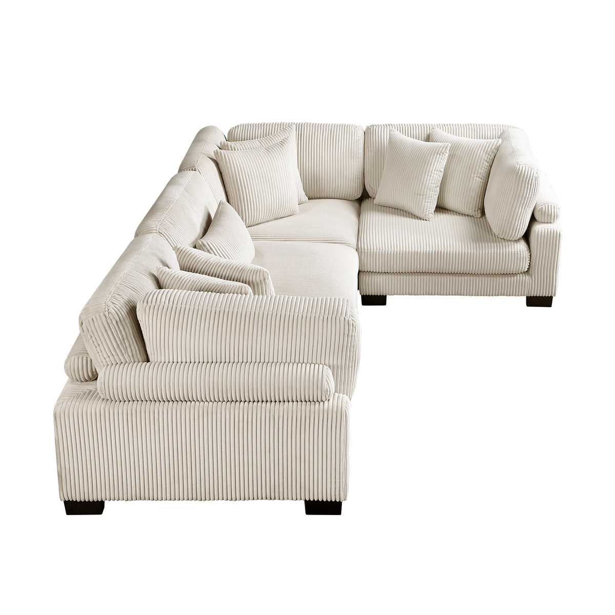 Traverse Beige 4-Piece Modular Sectional by Homelegance at Eve Furniture