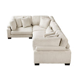 Traverse Beige 4-Piece Modular Sectional by Homelegance at Eve Furniture