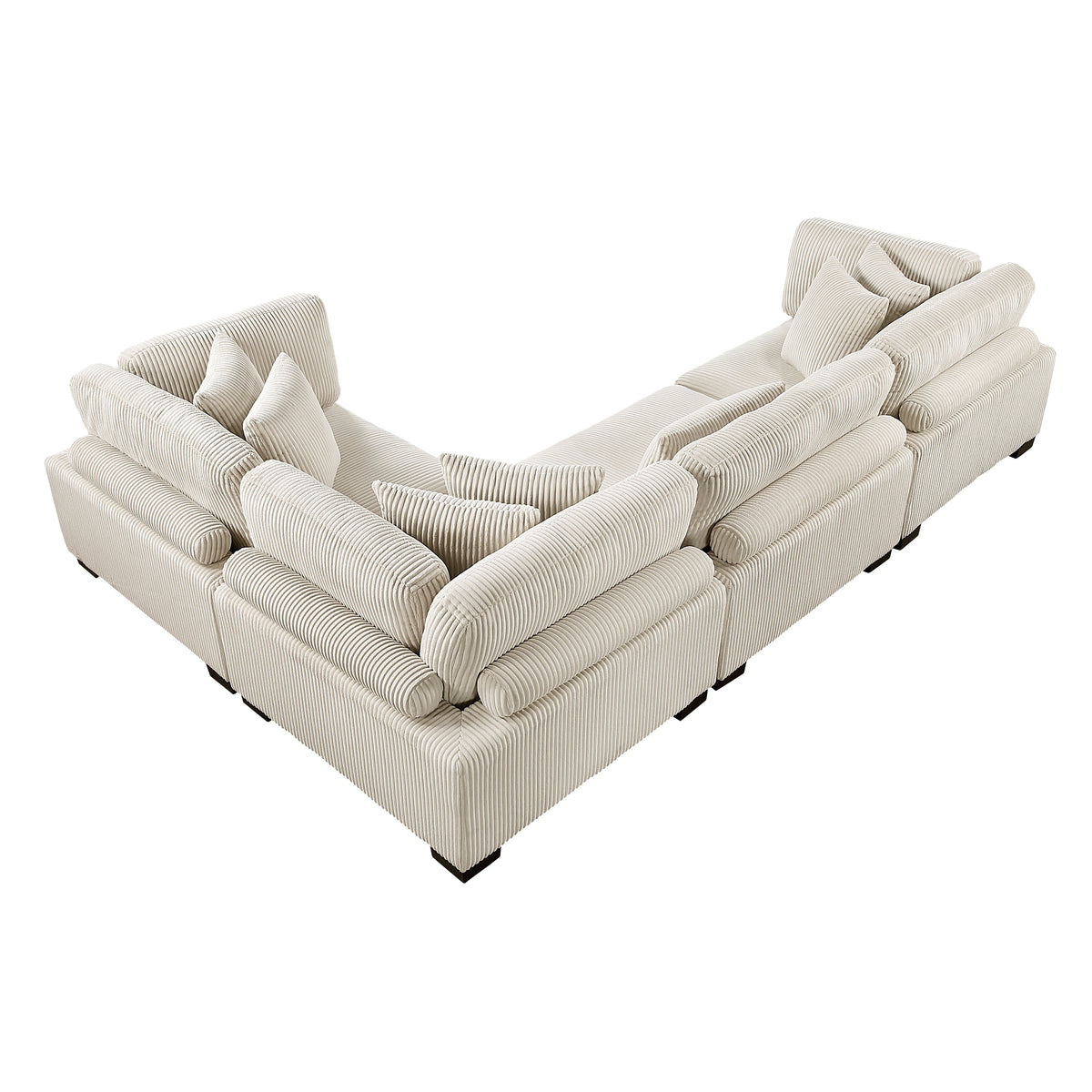 Traverse Beige 4-Piece Modular Sectional by Homelegance at Eve Furniture