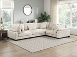 Traverse Beige 4-Piece Modular Sectional by Homelegance at Eve Furniture