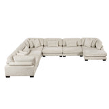 Traverse Beige 4-Piece Modular Sectional with Reversible Chaise by Homelegance at Eve Furniture