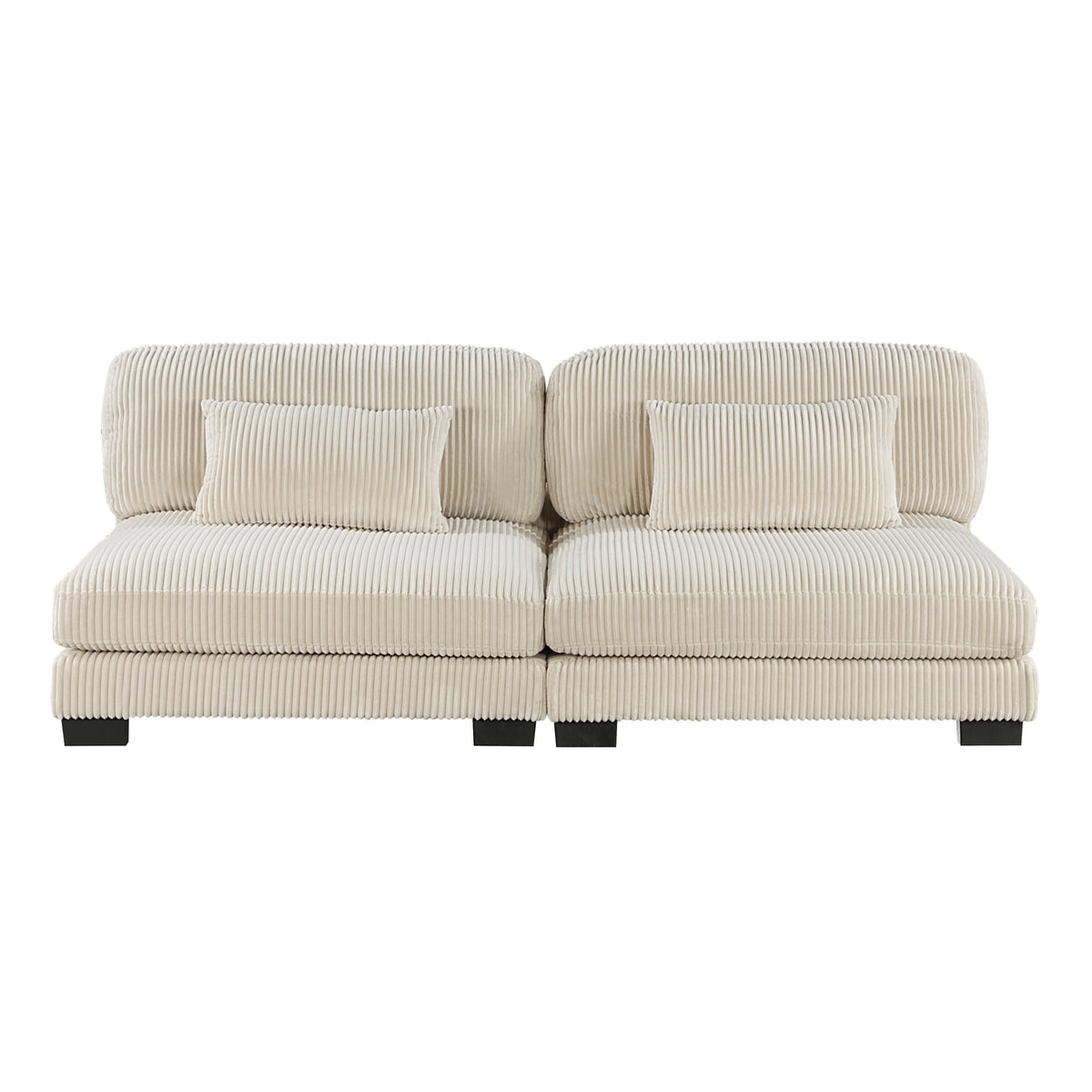 Traverse Beige 6-Piece Corduroy Modular Sectional by Homelegance at Eve Furniture
