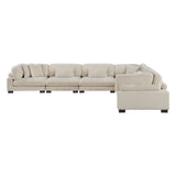 Traverse Beige 6-Piece Corduroy Modular Sectional by Homelegance at Eve Furniture