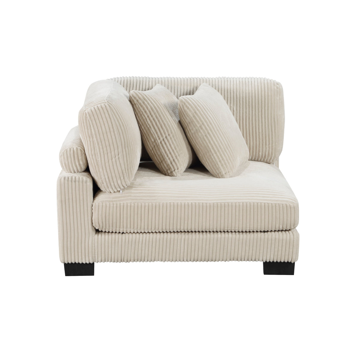 Traverse Beige 6-Piece Corduroy Modular Sectional by Homelegance at Eve Furniture