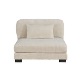 Traverse Beige 6-Piece Corduroy Modular Sectional by Homelegance at Eve Furniture
