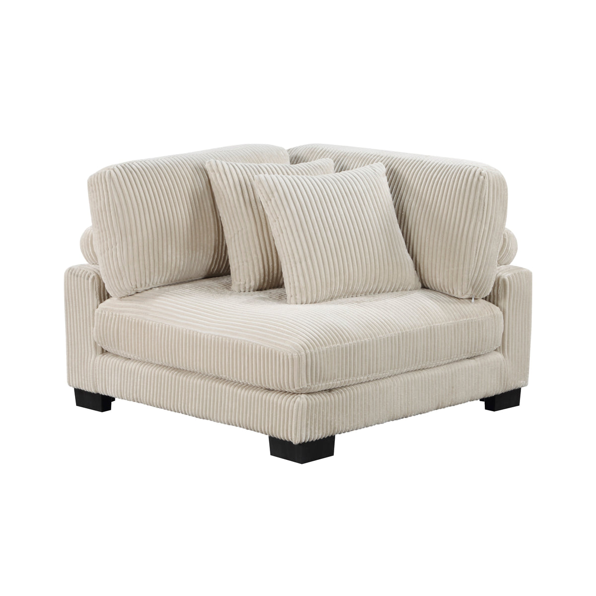 Traverse Beige 6-Piece Corduroy Modular Sectional by Homelegance at Eve Furniture