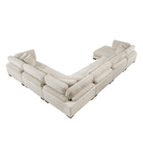 Traverse Beige 6-Piece Modular Sectional with Reversible Chaise by Homelegance at Eve Furniture