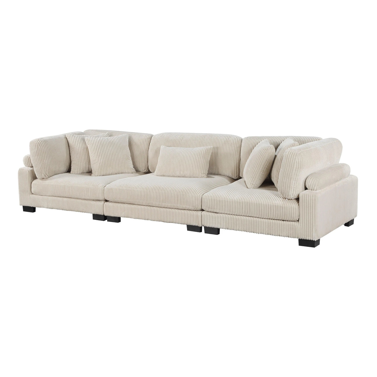 Traverse Beige Corduroy 3-Piece Sofa by Homelegance at Eve Furniture