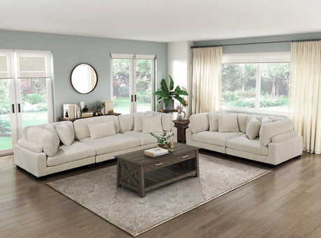 Traverse Beige Corduroy 3-Piece Sofa by Homelegance at Eve Furniture