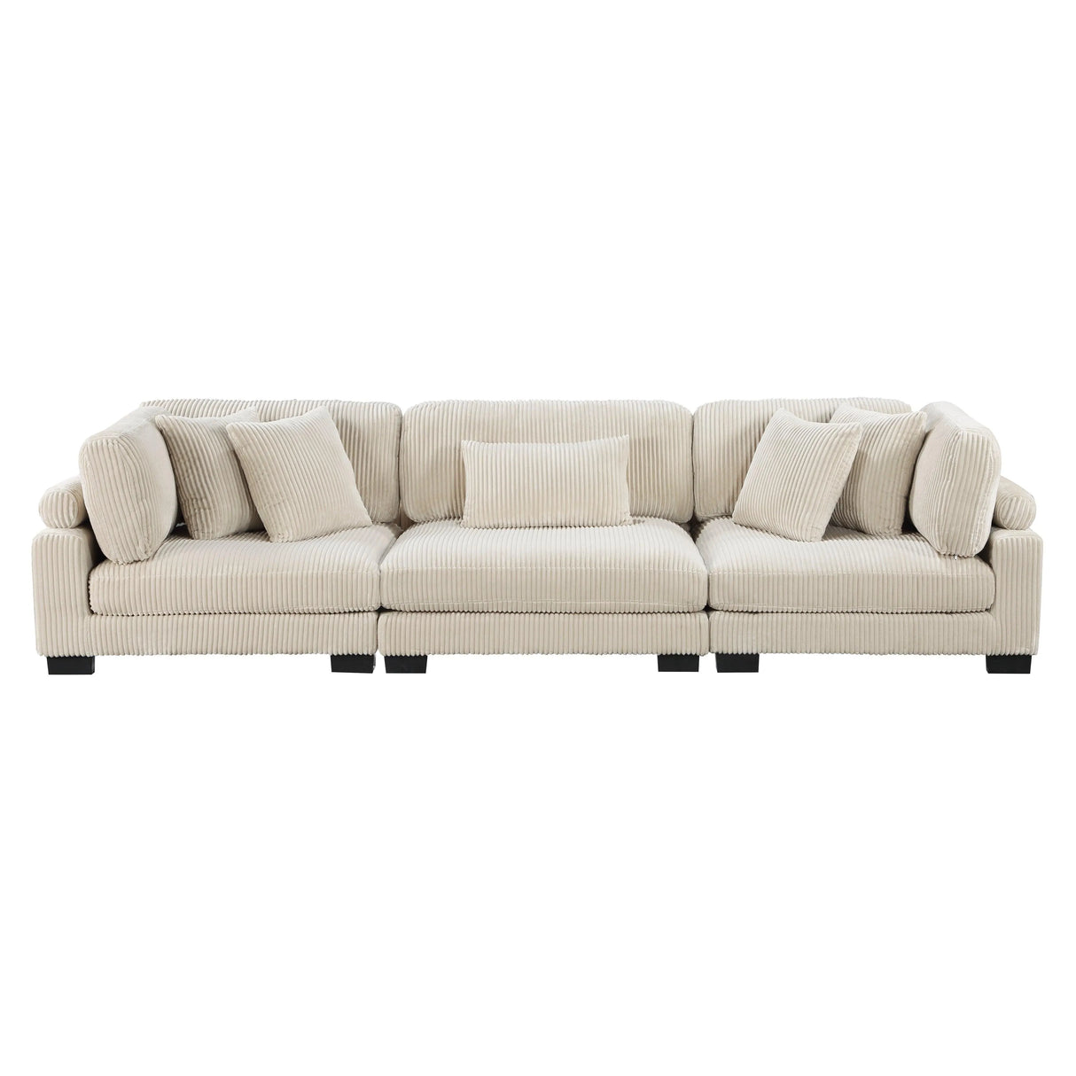 Traverse Beige Corduroy 3-Piece Sofa by Homelegance at Eve Furniture
