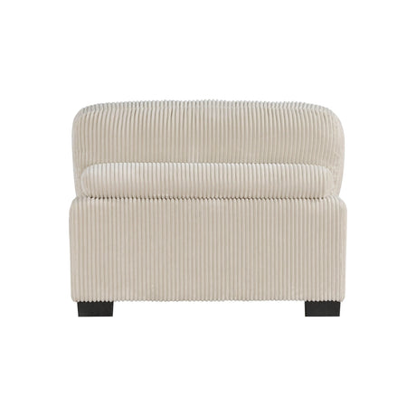 Traverse Beige Corduroy 5-Piece Modular Sectional with Ottoman by Homelegance at Eve Furniture