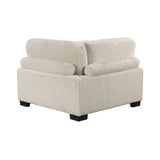 Traverse Beige Corduroy 5-Piece Modular Sectional with Ottoman by Homelegance at Eve Furniture