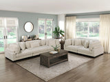 Traverse Beige Corduroy Corner Seat by Homelegance at Eve Furniture
