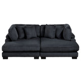 Traverse Black 2-Piece Chaise Lounge by Homelegance at Eve Furniture