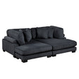 Traverse Black 2-Piece Chaise Lounge by Homelegance at Eve Furniture