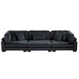 Traverse Black 3-Piece Corduroy Modular Sofa by Homelegance at Eve Furniture