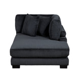Traverse Black 3-Piece Modular Sectional with Reversible Chaise by Homelegance at Eve Furniture