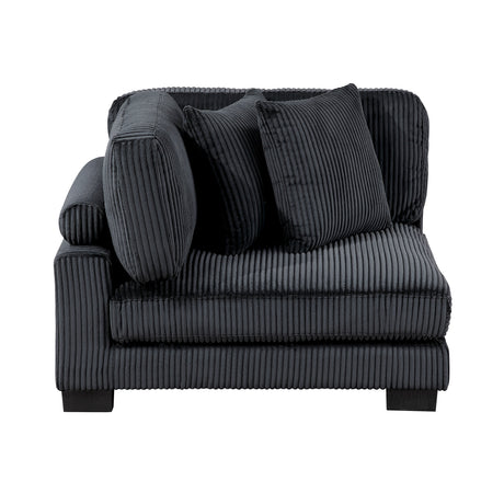Traverse Black 4-Piece Modular Sectional by Homelegance at Eve Furniture