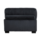 Traverse Black 4-Piece Modular Sectional by Homelegance at Eve Furniture