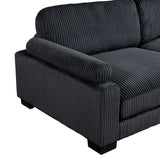 Traverse Black 4-Piece Modular Sectional by Homelegance at Eve Furniture