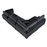 Traverse Black 4-Piece Modular Sectional by Homelegance at Eve Furniture