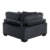 Traverse Black 4-Piece Modular Sectional by Homelegance at Eve Furniture