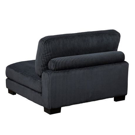 Traverse Black 4-Piece Modular Sectional with Ottoman by Homelegance at Eve Furniture