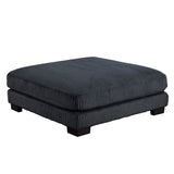 Traverse Black 4-Piece Modular Sectional with Ottoman by Homelegance at Eve Furniture