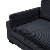 Traverse Black 4-Piece Modular Sectional with Ottoman by Homelegance at Eve Furniture