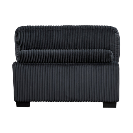 Traverse Black 5-Piece Modular Sectional with Ottoman by Homelegance at Eve Furniture