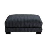 Traverse Black 6-Piece Corduroy Modular Sectional with Ottoman by Homelegance at Eve Furniture