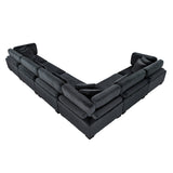 Traverse Black 6-Piece Modular Sectional by Homelegance at Eve Furniture
