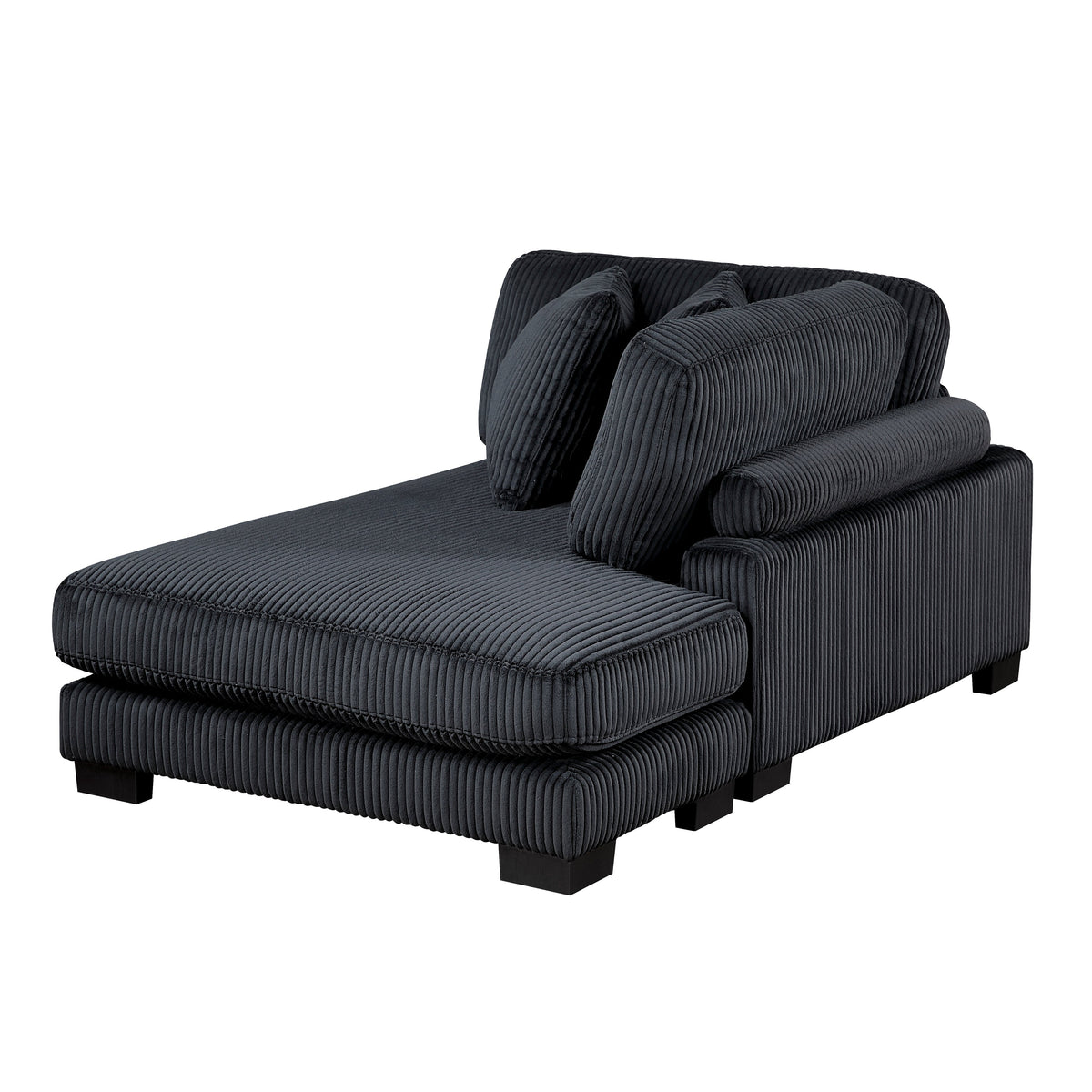 Traverse Black 6-Piece Modular Sectional with Reversible Chaise by Homelegance at Eve Furniture